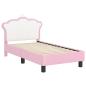 Preview: Kinderbettgestell mit Kopfteil Rosa 70 x 140 cm PU
