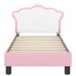 Preview: Kinderbettgestell mit Kopfteil Rosa 70 x 140 cm PU