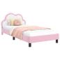 Preview: Kinderbettgestell mit Kopfteil Rosa 90 x 200 cm PU