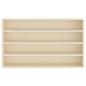 Preview: Wanddisplay-Case Wandhalterung Beige 60 x 8,5 x 37 cm