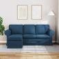 Preview: Sofa Blau 195 x 138 x 80 cm Stoff