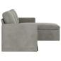 Preview: Sofa Hellgrau 178 x 134 x 80 cm Samt