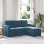 Preview: ARDEBO.de - Sofa Blau 178 x 134 x 80 cm Samt