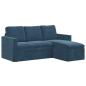 Preview: Sofa Blau 178 x 134 x 80 cm Samt