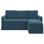 Preview: Sofa Blau 178 x 134 x 80 cm Samt