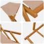 Preview: Liegestuhl 3 Position Massives Eukalyptus Holz Taupe