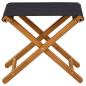Preview: Liegestuhl 2 pcs Massives Eukalyptus Holz Schwarz