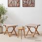 Preview: ARDEBO.de - Liegestuhl 2 pcs Massives Eukalyptus Holz Beige