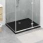 Preview: ARDEBO.de - Duschbodenablage mit Punkten 100 x 80 x 4 cm ABS Schwarz