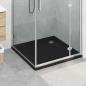 Preview: ARDEBO.de - Duschbodenablage mit Punkten 90 x 90 x 4 cm ABS Schwarz