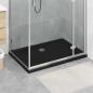 Preview: ARDEBO.de - Duschbodenablage mit Punkten 100 x 70 x 4 cm ABS Schwarz