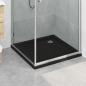 Preview: ARDEBO.de - Duschbodenablage mit Punkten 80 x 80 x 4 cm ABS Schwarz