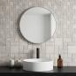 Preview: Mosaikfliesen Creme 30 x 30 cm Marmor