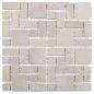 Preview: Mosaikfliesen Creme 30 x 30 cm Marmor