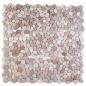 Preview: Kieselplatten Beige und Blassrosa 30 x 30 cm Flusskiesel