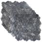 Preview: Kieselplatten Grau 30 x 30 cm Flusskiesel