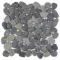 Preview: Kieselplatten Grau 30 x 30 cm Flusskiesel