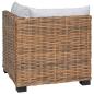 Preview: Ecksofa mit Kissen GENDT Natürliches Rattan Natur