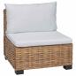 Preview: Mittels Sofa mit Kissen GENDT Naturrattan Natur