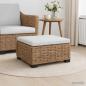 Preview: ARDEBO.de - Hocker mit Kissen GENDT Naturrattan Natur