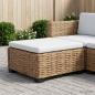 Preview: Hocker mit Kissen GENDT Naturrattan Natur
