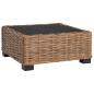 Preview: Hocker mit Kissen GENDT Naturrattan Natur