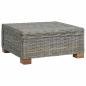 Preview: Couchtisch GENDT Naturrattan Kubu Grau 67 x 60 x 30 cm
