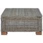 Preview: Couchtisch GENDT Naturrattan Kubu Grau 67 x 60 x 30 cm