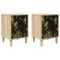 Preview: Nachttisch RHENEN 2 stk. Sonoma-Eiche 36 x 33 x 50 cm