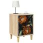 Preview: Nachttisch LOCHEM 2 stk. Sonoma-Eiche 36 x 33 x 50 cm