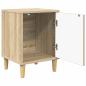 Preview: Nachttisch RAALTE Sonoma-Eiche 36 x 33 x 50 cm Holzwerkstoff