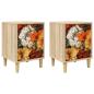 Preview: Nachttisch GENNEP 2 stk. Sonoma-Eiche 36 x 33 x 50 cm