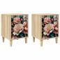 Preview: Nachttisch BORNE 2 stk. Sonoma-Eiche 36 x 33 x 50 cm