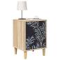 Preview: Nachttisch DOKKUM 2 stk. Sonoma-Eiche 36 x 33 x 50 cm