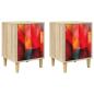 Preview: Nachttisch HEESCH 2 stk. Sonoma-Eiche 36 x 33 x 50 cm