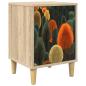 Preview: Nachttisch ZAANDAM Sonoma-Eiche 36 x 33 x 50 cm Holzwerkstoff