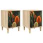 Preview: Nachttisch ZAANDAM 2 stk. Sonoma-Eiche 36 x 33 x 50 cm