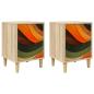 Preview: Nachttisch BONN 2 stk. Sonoma-Eiche 36 x 33 x 50 cm