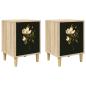 Preview: Nachttisch BREMEN 2 stk. Sonoma-Eiche 36 x 33 x 50 cm