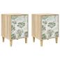 Preview: Nachttisch GOTHA 2 stk. Sonoma-Eiche 36 x 33 x 50 cm