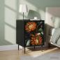 Preview: ARDEBO.de - Nachttisch LOCHEM 2 Stk. Schwarz Eichen-Optik 36 x 33 x 51 cm