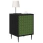Preview: Nachttisch GELEEN 2 stk. Schwarz Eichen-Optik 36 x 33 x 51 cm