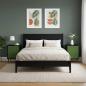Preview: Nachttisch GELEEN 2 stk. Schwarz Eichen-Optik 36 x 33 x 51 cm