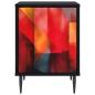 Preview: Nachttisch HEESCH Schwarz Eichen-Optik 36 x 33 x 51 cm