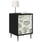 Preview: Nachttisch GOTHA Schwarz Eichen-Optik 36 x 33 x 51 cm
