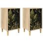 Preview: Nachttisch RHENEN 2 Stk. Sonoma-Eiche 36 x 33 x 60 cm
