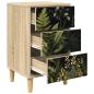 Preview: Nachttisch RHENEN 2 Stk. Sonoma-Eiche 36 x 33 x 60 cm