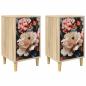 Preview: Nachttisch BORNE 2 stk. Sonoma-Eiche 36 x 33 x 60 cm