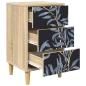 Preview: Nachttisch DOKKUM 2 stk. Sonoma-Eiche 36 x 33 x 60 cm