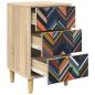 Preview: Nachttisch OMMEN 2 stk. Sonoma-Eiche 36 x 33 x 60 cm